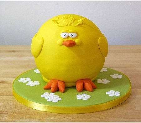 Торт жёлтый цыплёнок