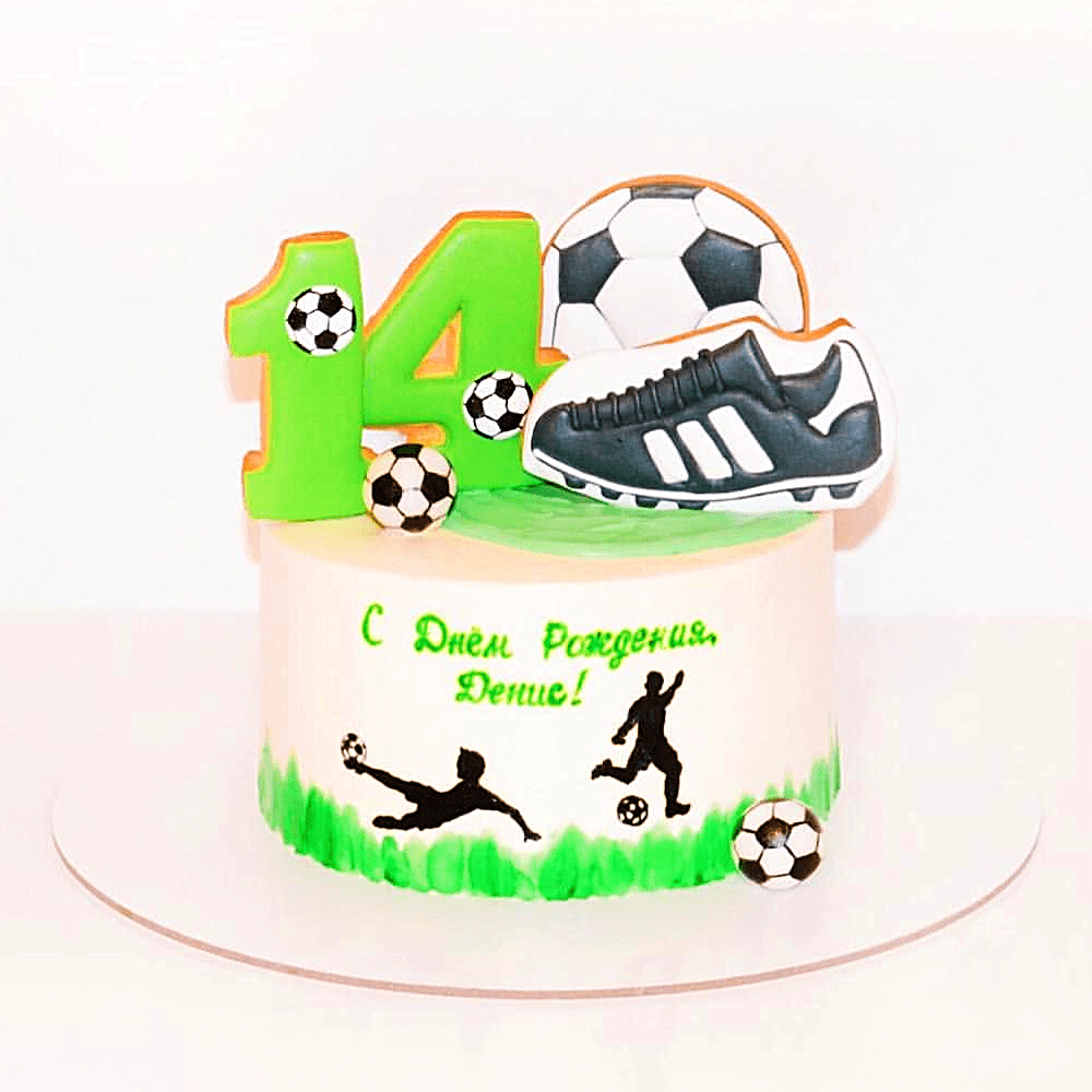 Торт для футболиста с пряниками