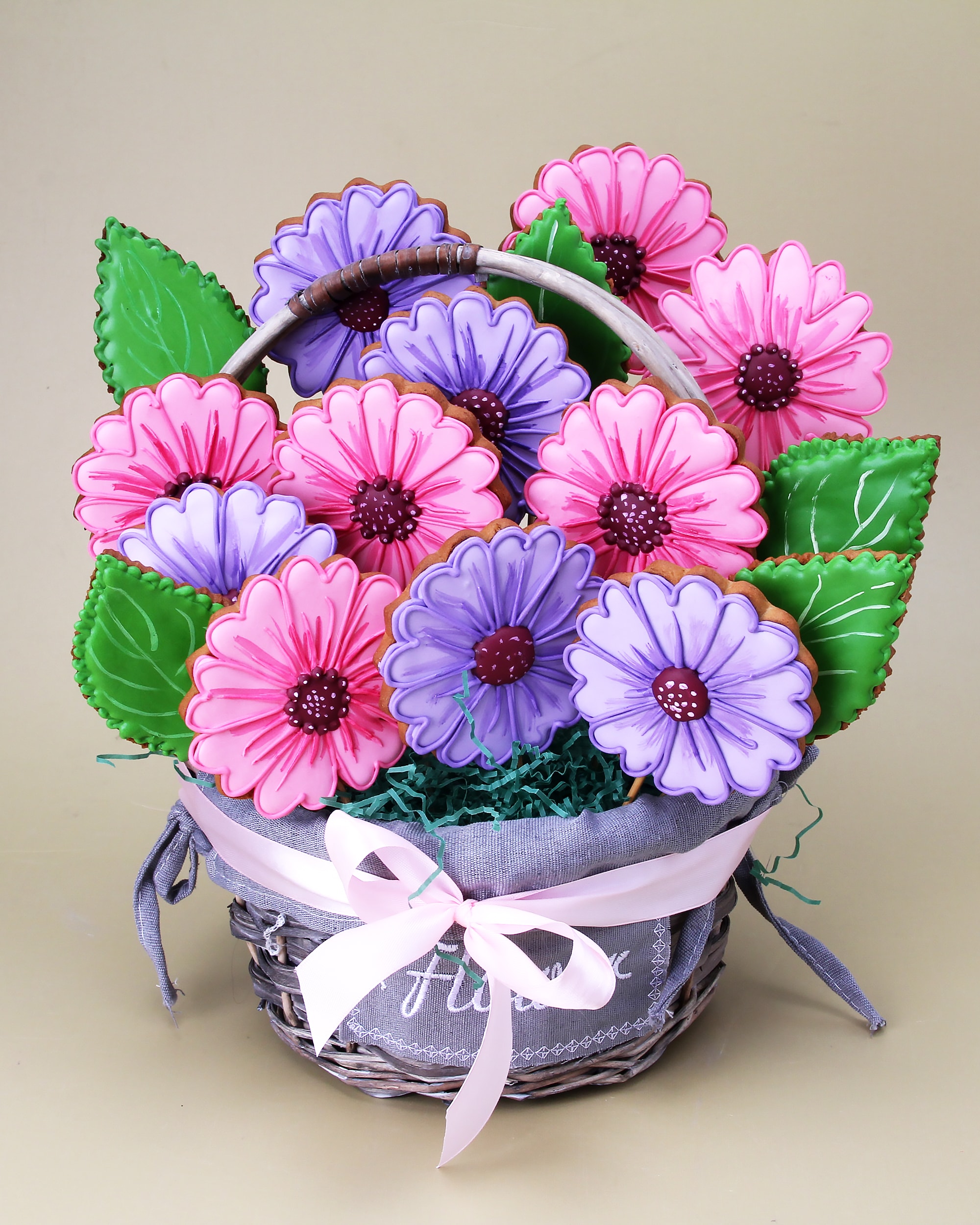 Букет из пряничных цветов