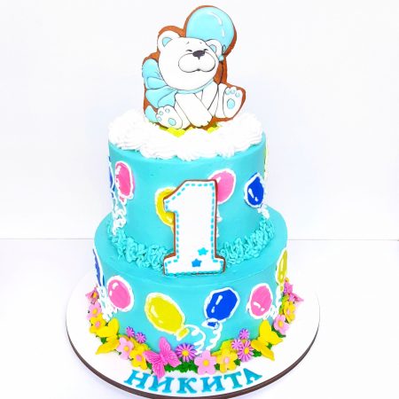 Торт с воздушными шариками