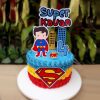Торт супермен для маленьких