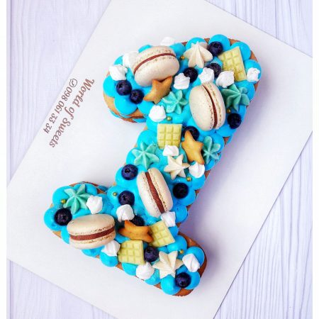 Торт "Цыфра 1" для мальчика