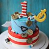 Торт с пиратами из мастики