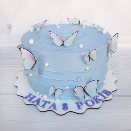 Торты без сахара с бабочками