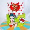 Торт поп арт для девушки на 35 лет