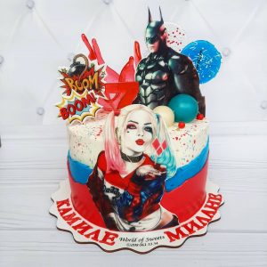 Торт бэтмен и Харли Квин