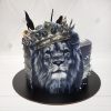 Торт лев с короной