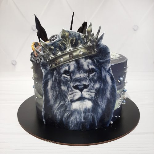 Торт лев с короной - Торты для мужчин на заказ в Киеве