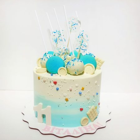 Торт с кейк попсами