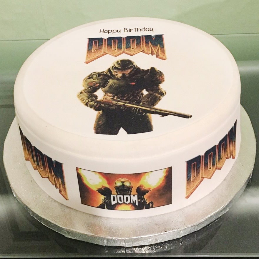 Торт с игрой Doom