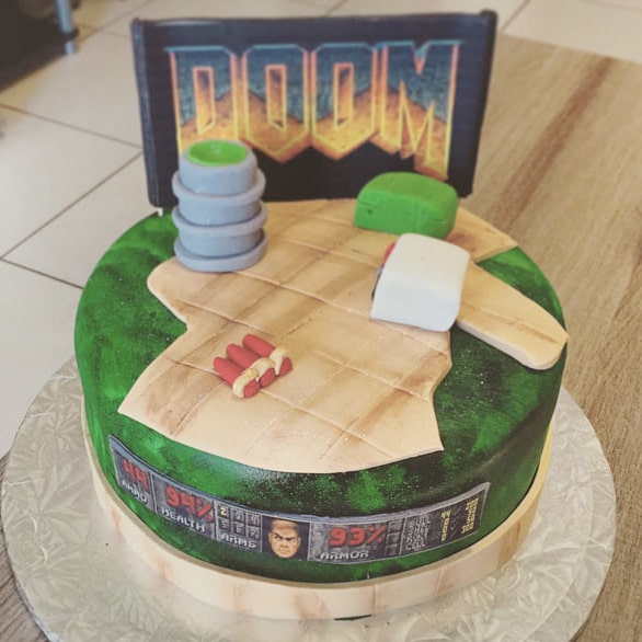 Торт doom из мастики