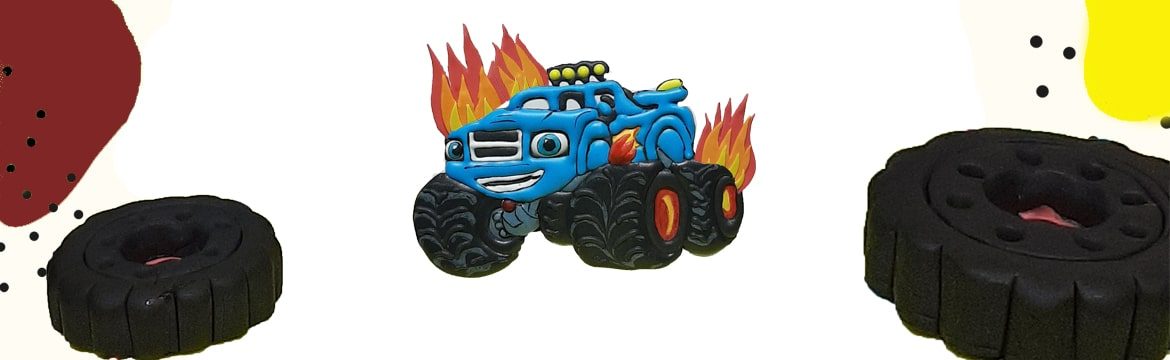 Видео оформление торта Вспыш и чудо машинки